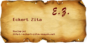 Eckert Zita névjegykártya